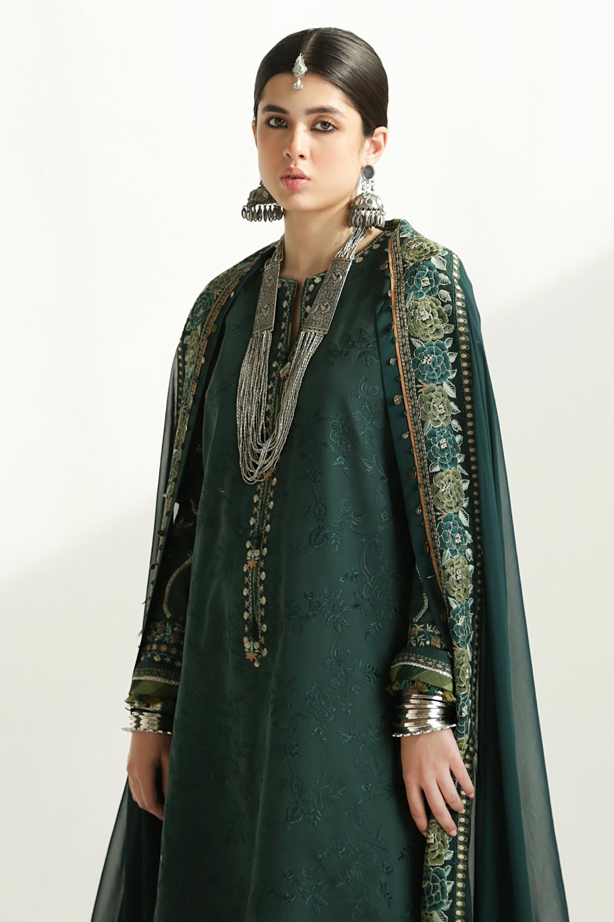 Zara Shahjahan | Luxury Lawn 24 | PARSA-9B - Ladies Clothes - Maria Faisal