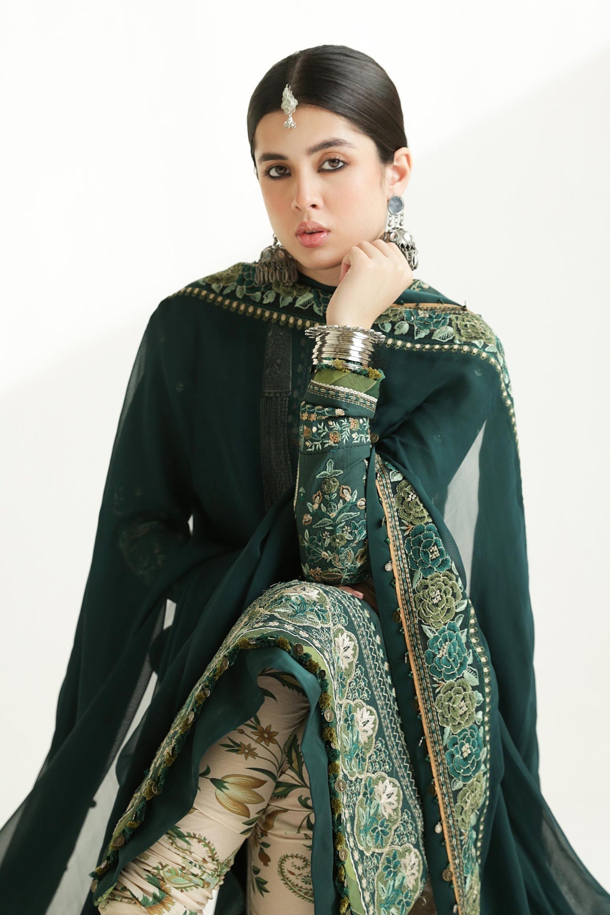 Zara Shahjahan | Luxury Lawn 24 | PARSA-9B - Ladies Clothes - Maria Faisal