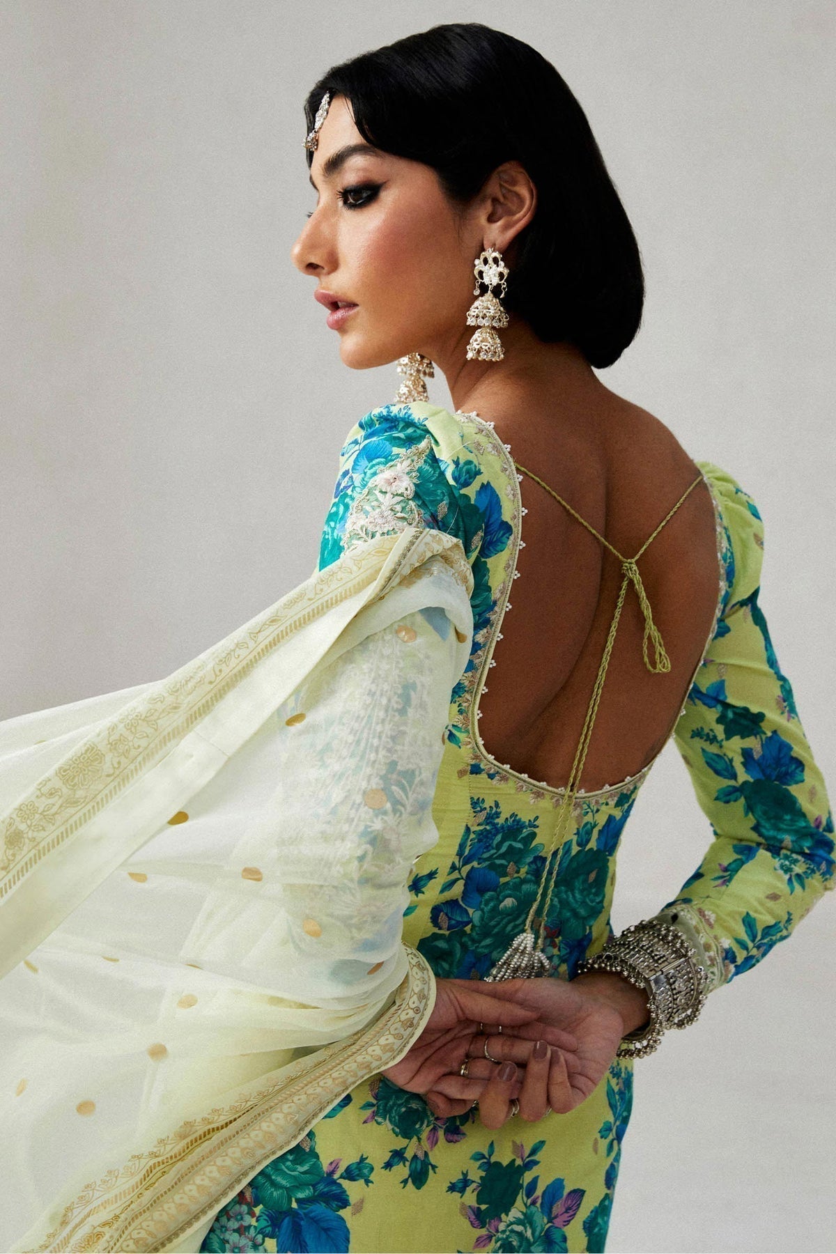 Zara Shahjahan | Luxury Lawn 24 | PHOOL KARI-13A - Ladies Clothes - Maria Faisal