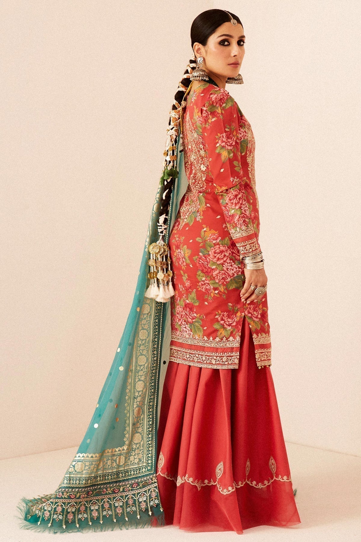 Zara Shahjahan | Luxury Lawn 24 | PHOOL KARI-13B - Ladies Clothes - Maria Faisal