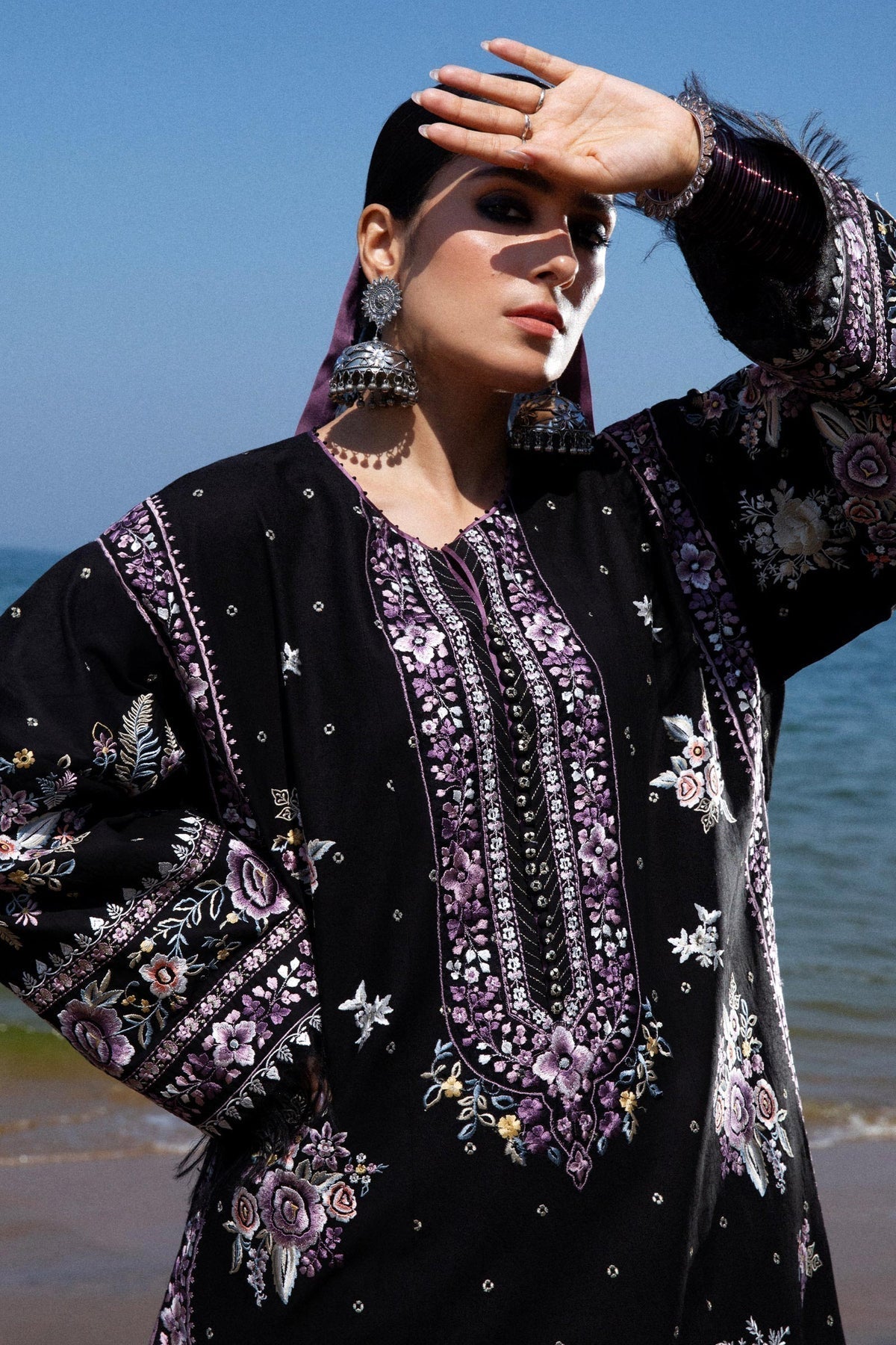 Zara Shahjahan | Luxury Lawn 24 | SIFFA-4B - Ladies Clothes - Maria Faisal