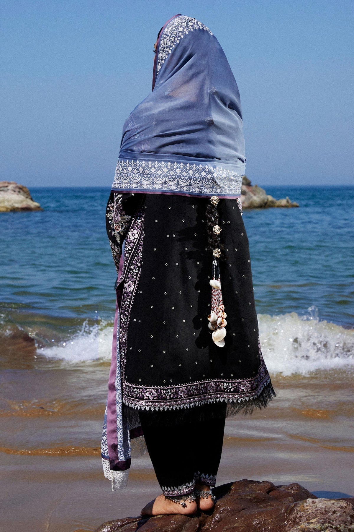 Zara Shahjahan | Luxury Lawn 24 | SIFFA-4B - Ladies Clothes - Maria Faisal