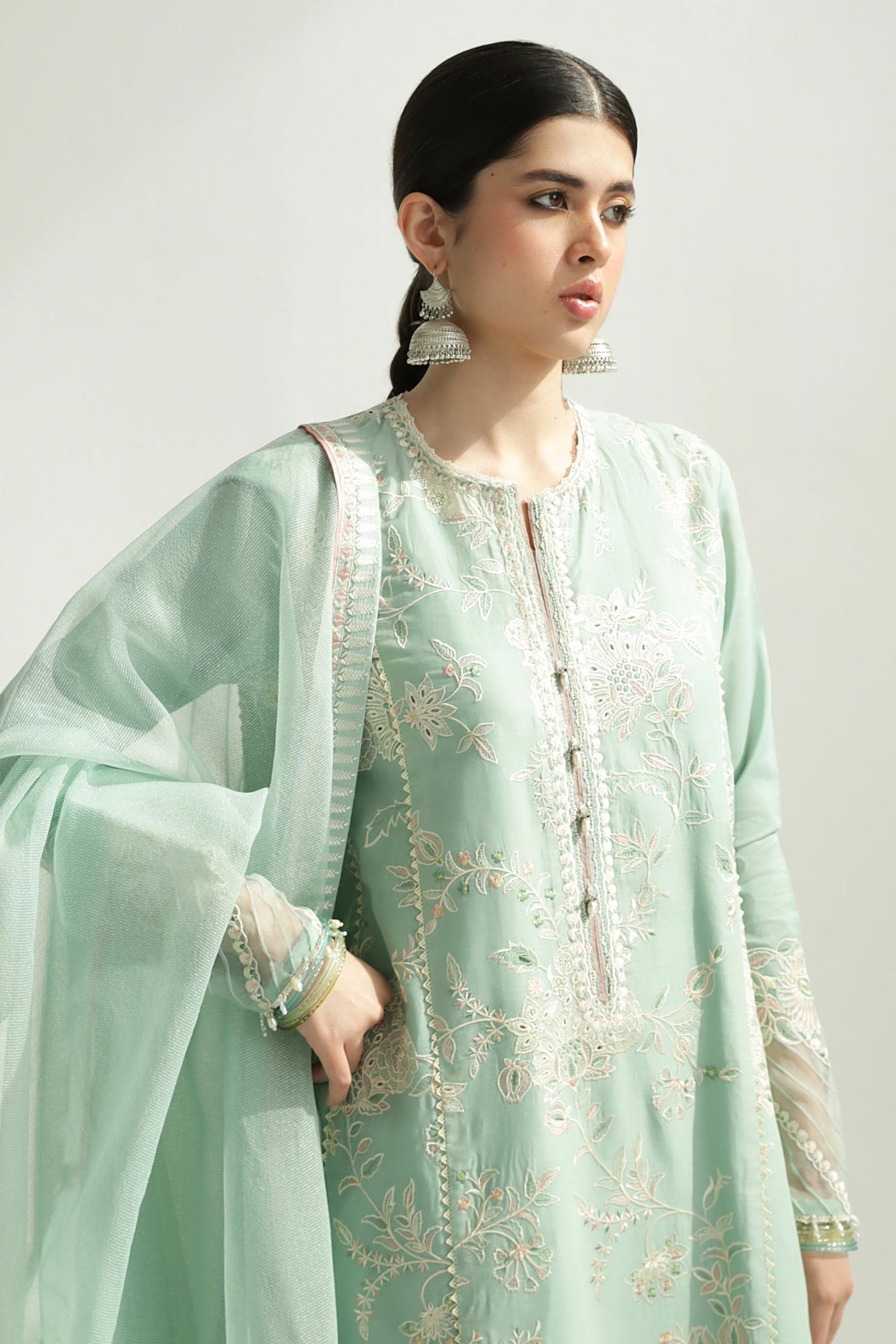 Zara Shahjahan | Luxury Lawn 24 | AMIRA-5B - Ladies Clothes - Maria Faisal