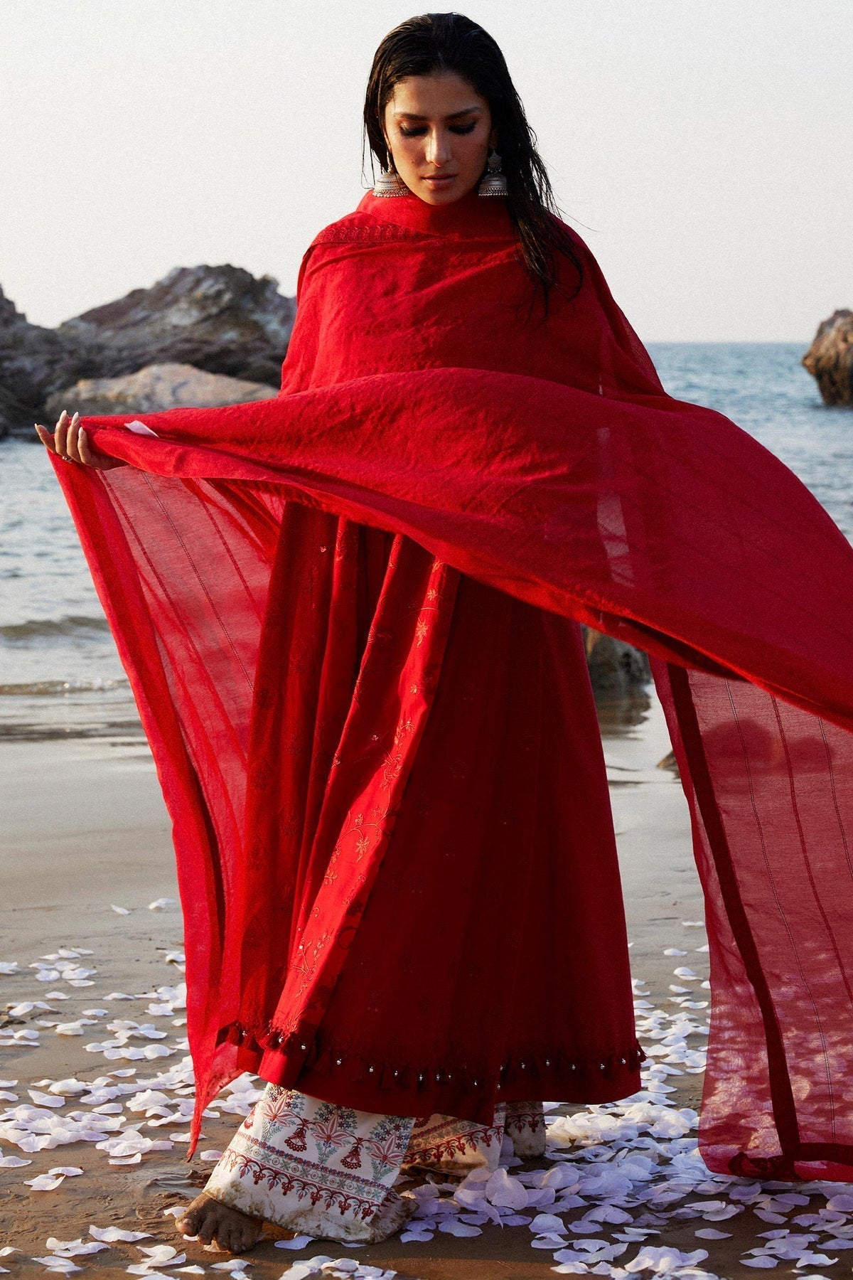 Zara Shahjahan | Luxury Lawn 24 | DEENA-12A - Ladies Clothes - Maria Faisal