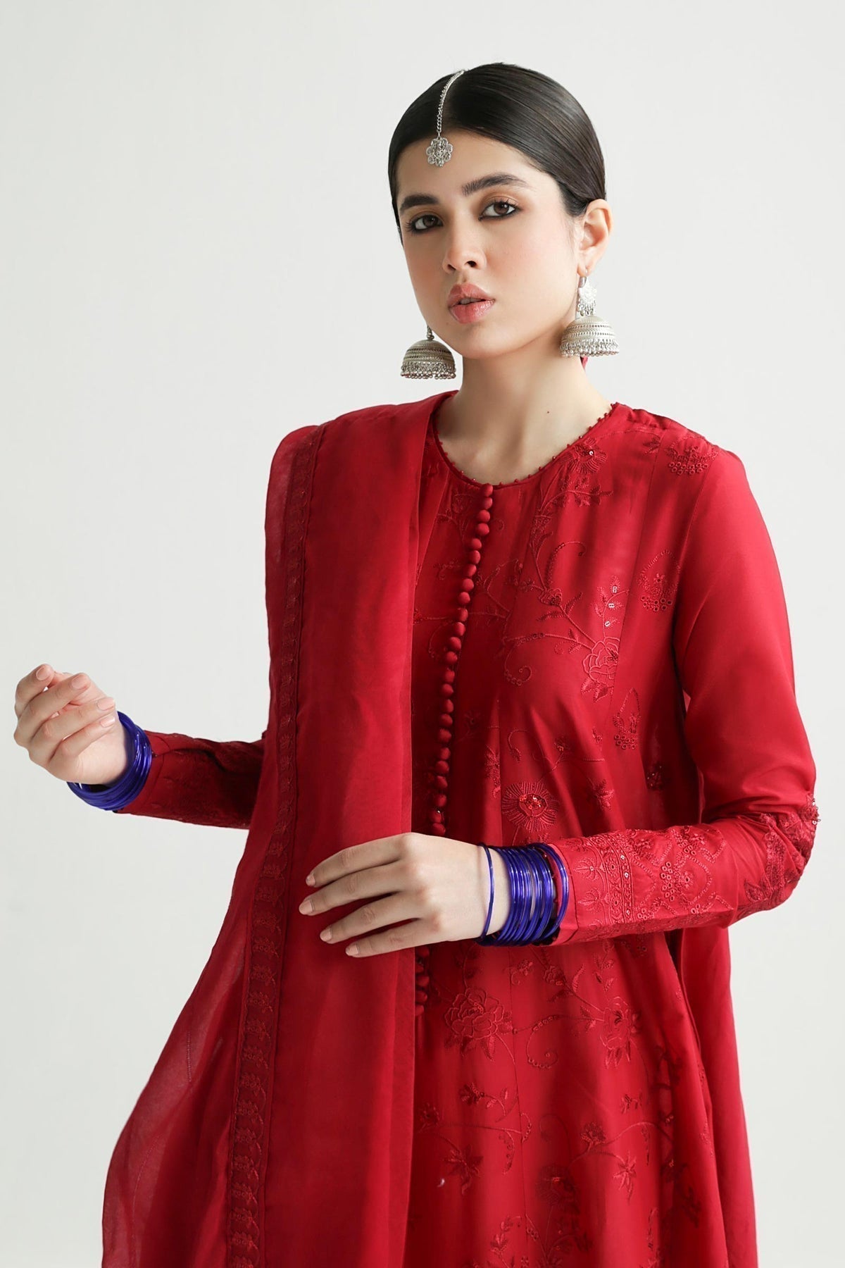 Zara Shahjahan | Luxury Lawn 24 | DEENA-12A - Ladies Clothes - Maria Faisal
