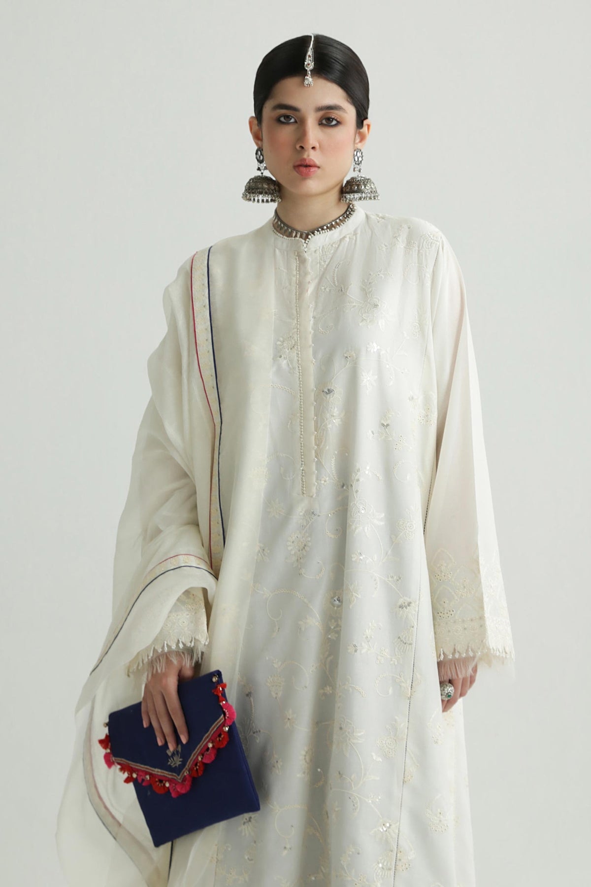 Zara Shahjahan | Luxury Lawn 24 | DEENA-12B - Ladies Clothes - Maria Faisal