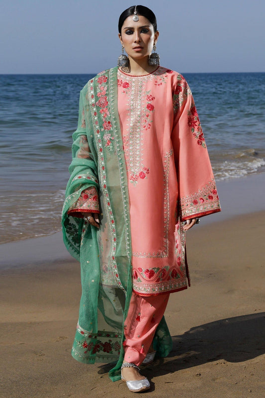 Zara Shahjahan | Luxury Lawn 24 | JIYA-6A - Luxury - Maria Faisal