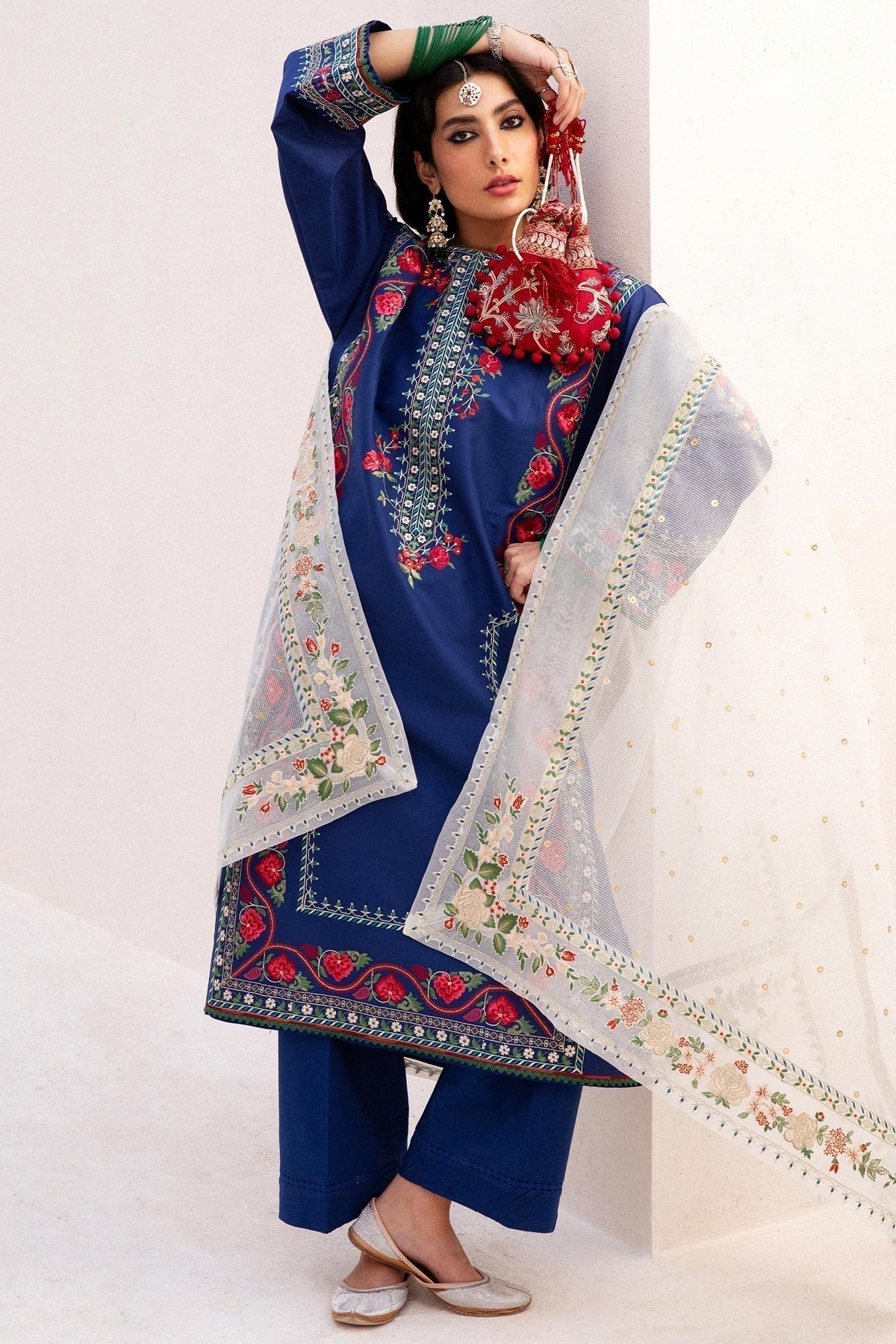 Zara Shahjahan | Luxury Lawn 24 | JIYA-6B - Ladies Clothes - Maria Faisal