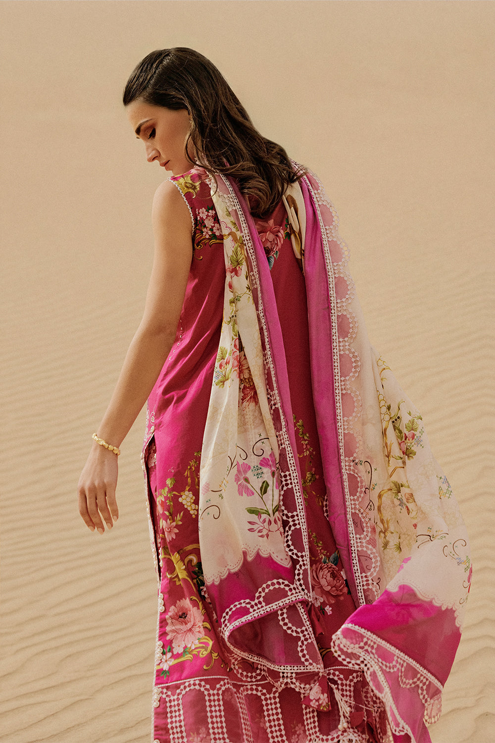 Saira Rizwan | Luxury Lawn 26 | ZUMAR-SRL26-02 - Dress - available at Maria Faisal in UK and USA.