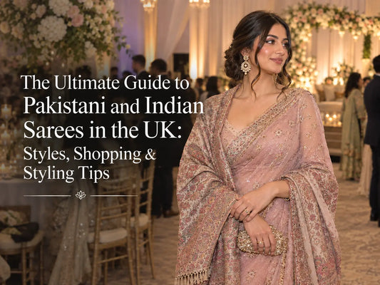 The Ultimate Guide to Pakistani and Indian Sarees in the UK Styles, Shopping & Styling Tips