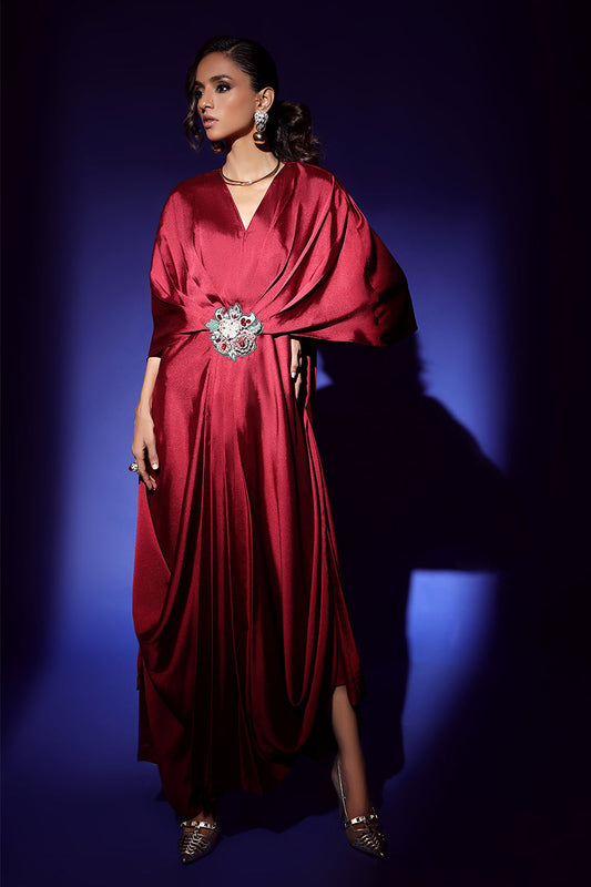 Wardha Saleem | Luxury Pret Fusion Wear | VEGA DRAPE (2PC) - Ladies Clothes 