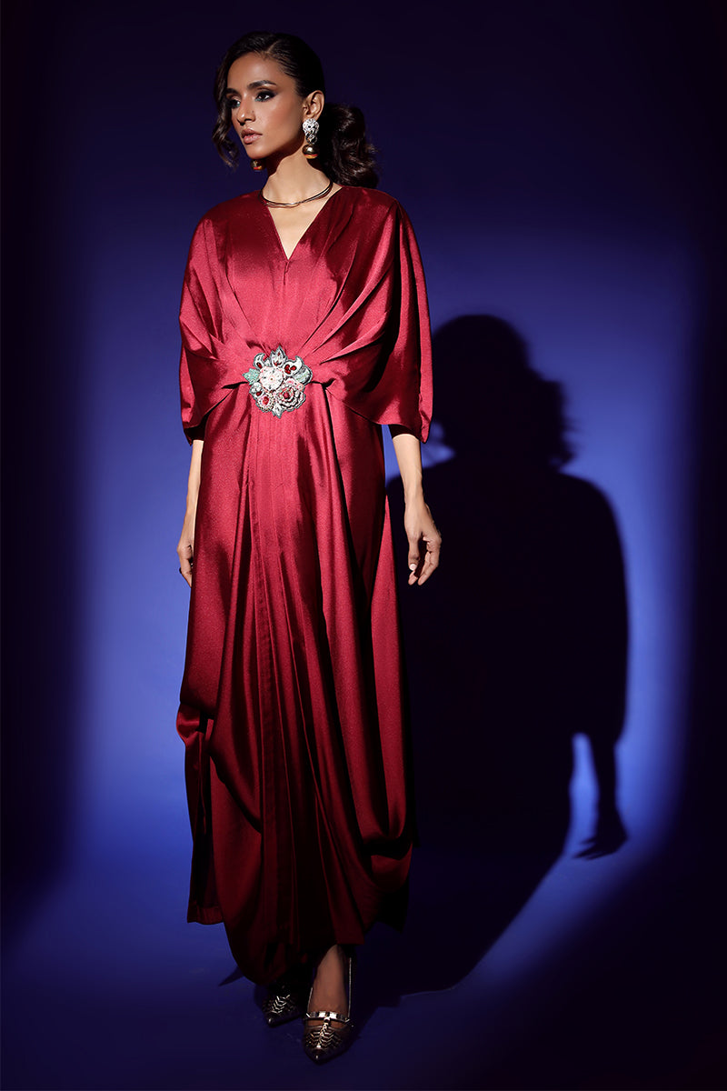 Wardha Saleem | Luxury Pret Fusion Wear | VEGA DRAPE (2PC) - Ladies Clothes 