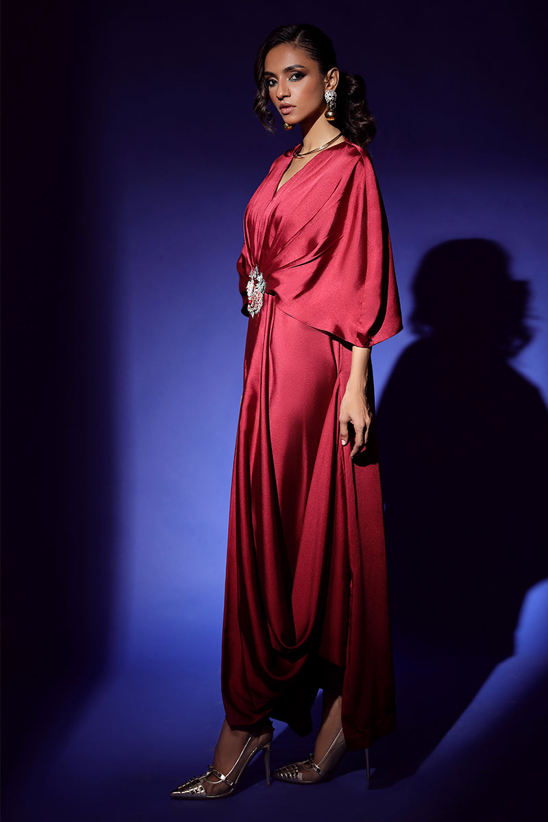 Wardha Saleem | Luxury Pret Fusion Wear | VEGA DRAPE (2PC) - Ladies Clothes 