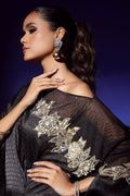 Wardha Saleem | Luxury Pret Fusion Wear | RAVEN DRAPE (1PC) - Ladies Clothes 