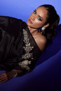 Wardha Saleem | Luxury Pret Fusion Wear | RAVEN DRAPE (1PC) - Ladies Clothes 