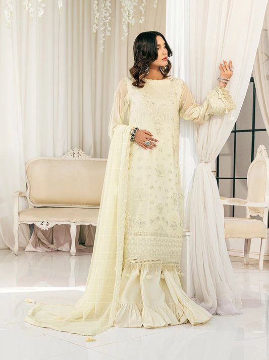 Salitex | Signature Festive Chiffon | CH038 by Maria Faisal - Registered Vendor of : Salitex - type : Ladies Clothes - 100% original wedding dresses