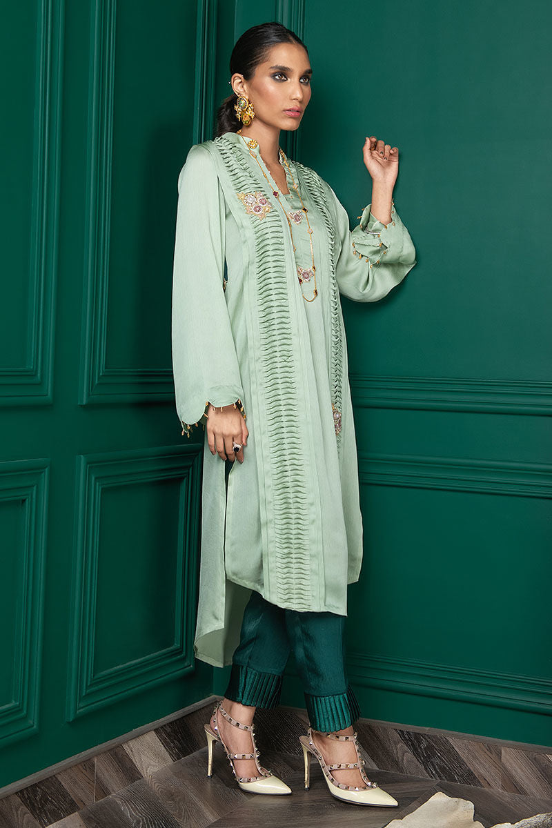 Wardha Saleem | Luxury Pret Fusion Wear | WS22-028 - Ladies Clothes 