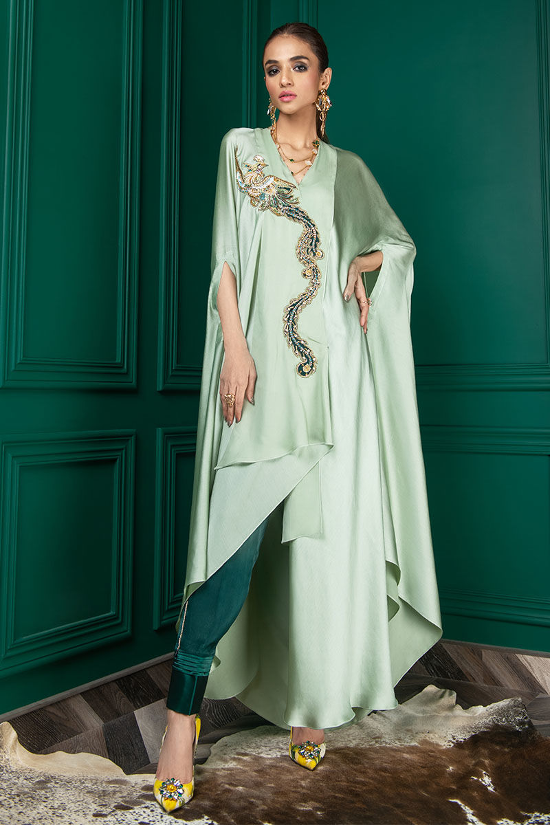 Wardha Saleem | Luxury Pret Fusion Wear | WS22-018 - Ladies Clothes 