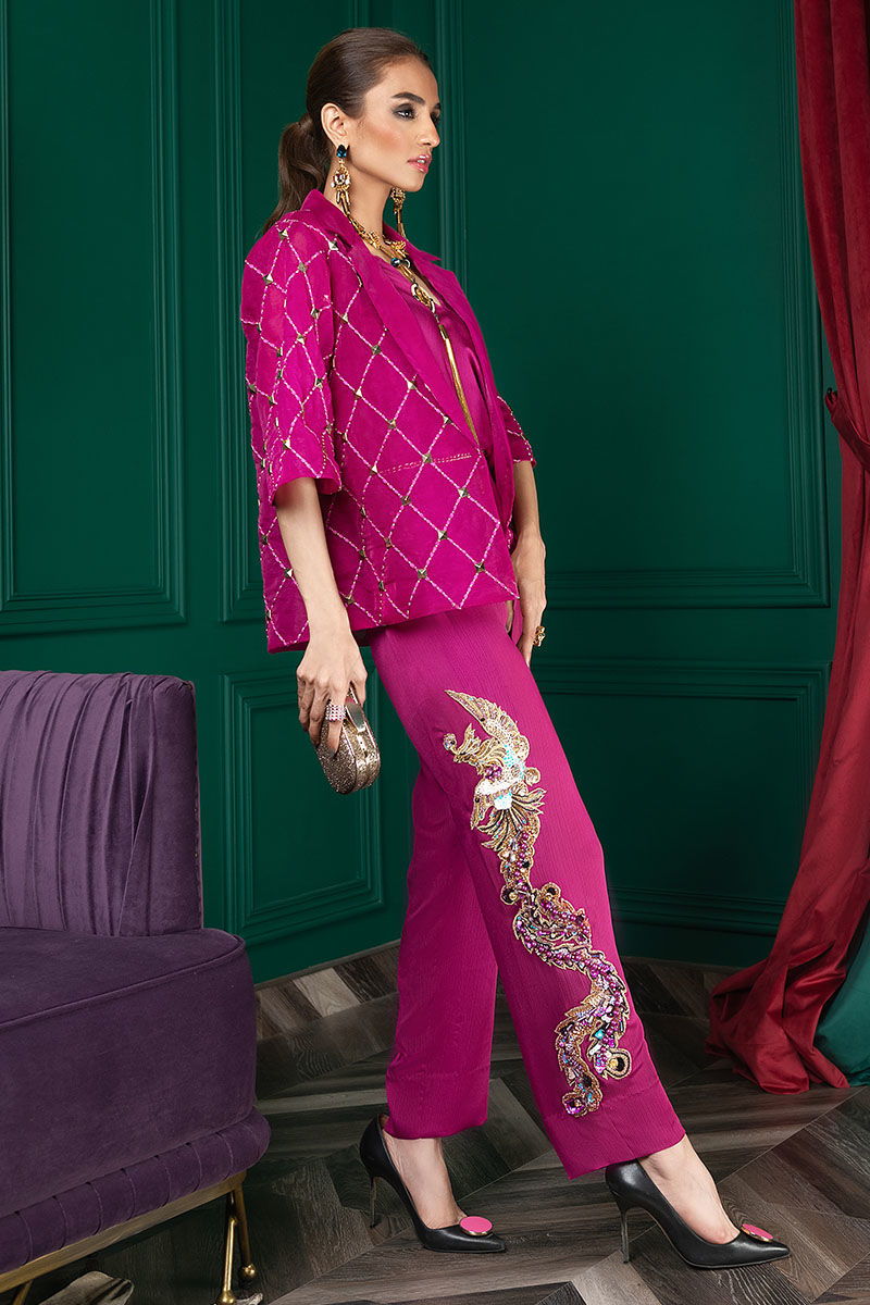 Wardha Saleem | Luxury Pret Fusion Wear | WS22-027 - Ladies Clothes 