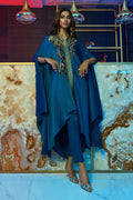 Wardha Saleem | Luxury Pret Fusion Wear | MIDNIGHT â FORMAL DRAPE - Ladies Clothes 