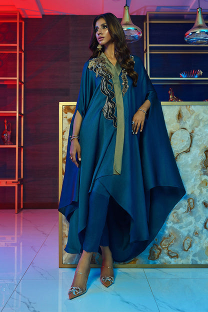 Wardha Saleem | Luxury Pret Fusion Wear | MIDNIGHT â FORMAL DRAPE - Ladies Clothes 