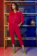 Wardha Saleem | Luxury Pret Fusion Wear | GOSSIP GIRL â HOT PINK CO-ORD SET - Ladies Clothes 