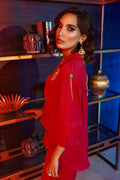 Wardha Saleem | Luxury Pret Fusion Wear | GOSSIP GIRL â HOT PINK CO-ORD SET - Ladies Clothes 