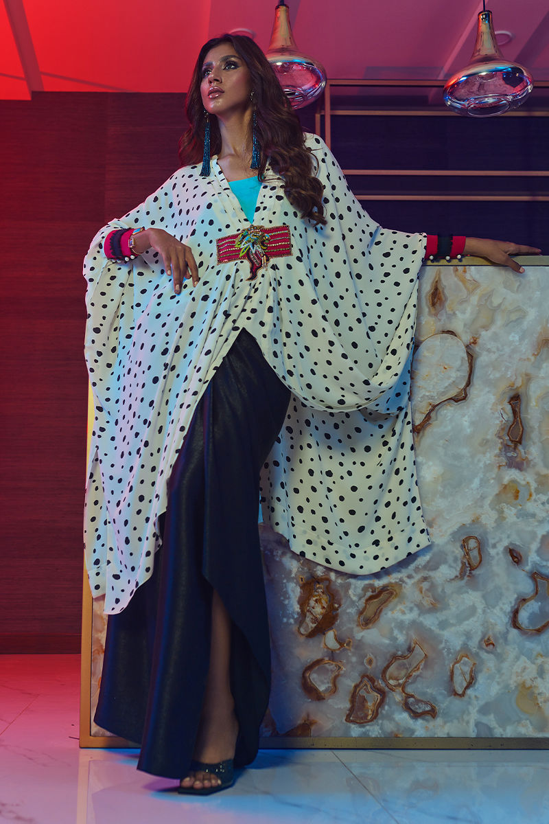 Wardha Saleem | Luxury Pret Fusion Wear | HOT SPOTâ 3PC FORMAL DRAPE - Ladies Clothes 