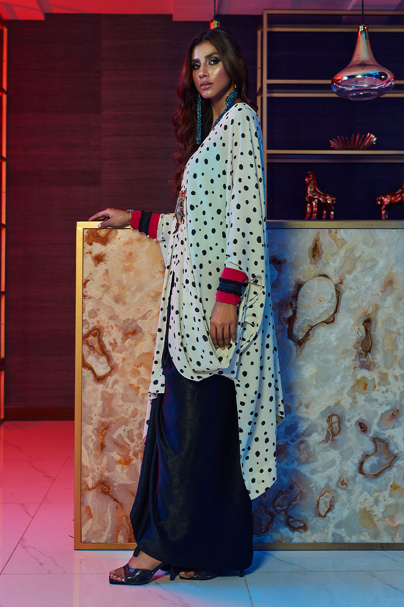 Wardha Saleem | Luxury Pret Fusion Wear | HOT SPOTâ 3PC FORMAL DRAPE - Ladies Clothes 