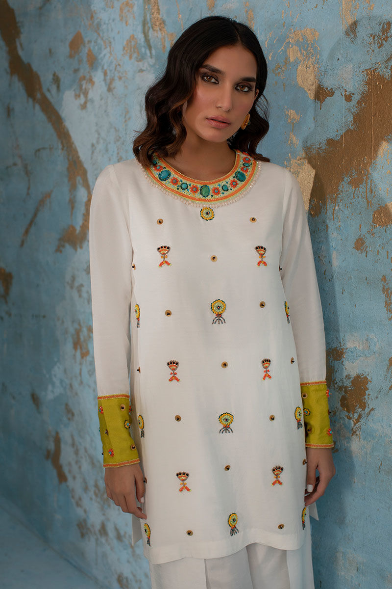 Wardha Saleem | Luxury Pret Fusion Wear | CALL ME NEON - Ladies Clothes 