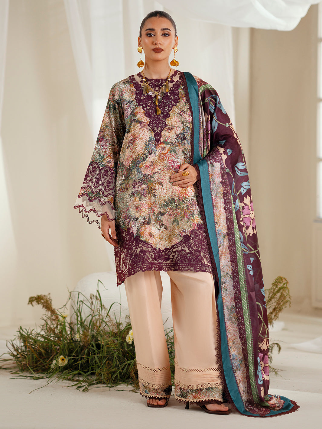 Bin Ilyas | Eres Bonita Viscose 25 | 1104-B - Ladies Clothes - Maria Faisal