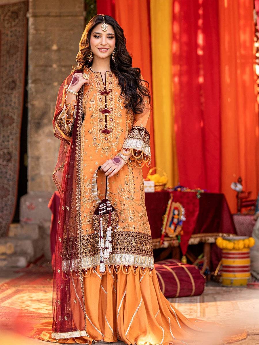 Salitex | Shehnai Festive | JI005 by Maria Faisal - Registered Vendor of : Salitex - type : Ladies Clothes - 100% original wedding dresses