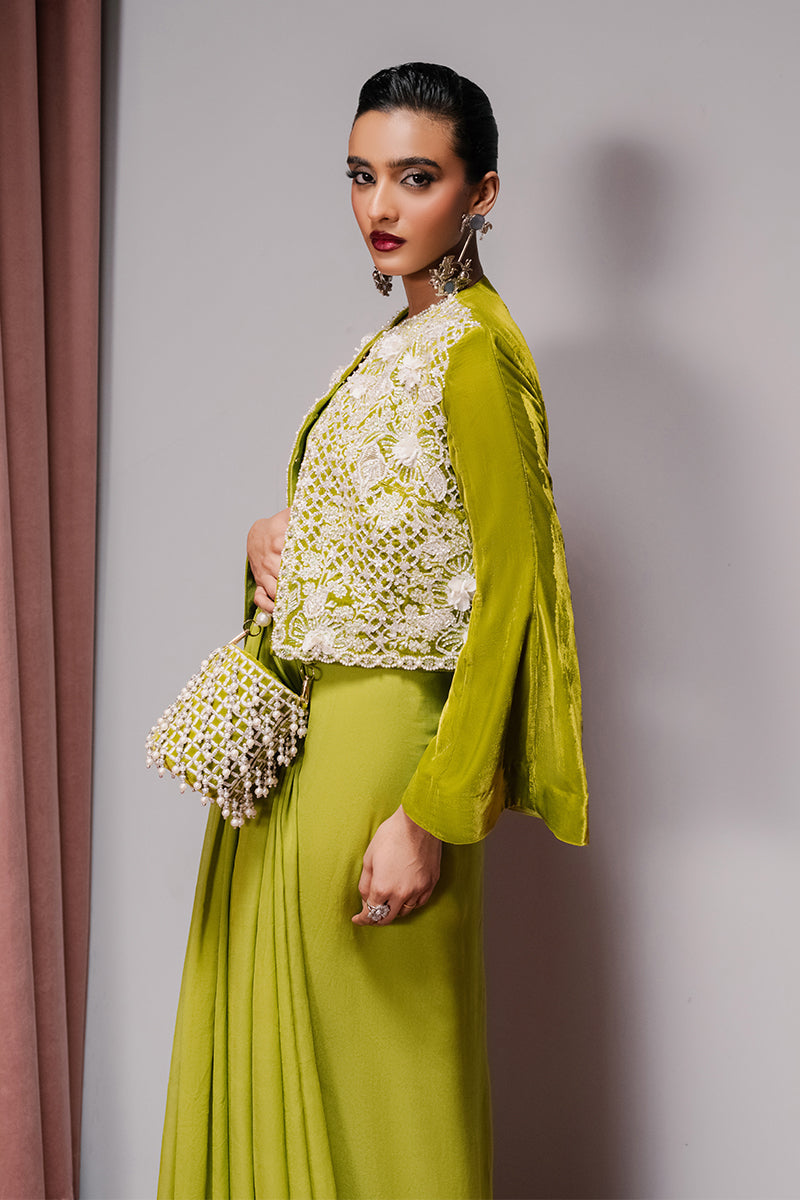 Haute Form | Rose Winter Plush | Breathing Neon - Ladies Clothes - Maria Faisal