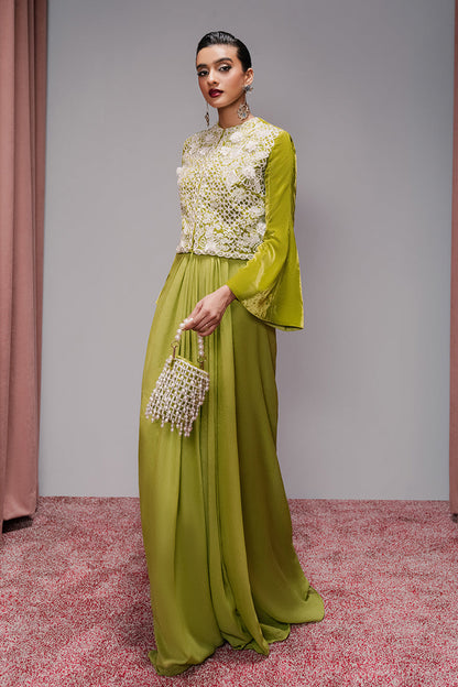 Haute Form | Rose Winter Plush | Breathing Neon - Ladies Clothes - Maria Faisal