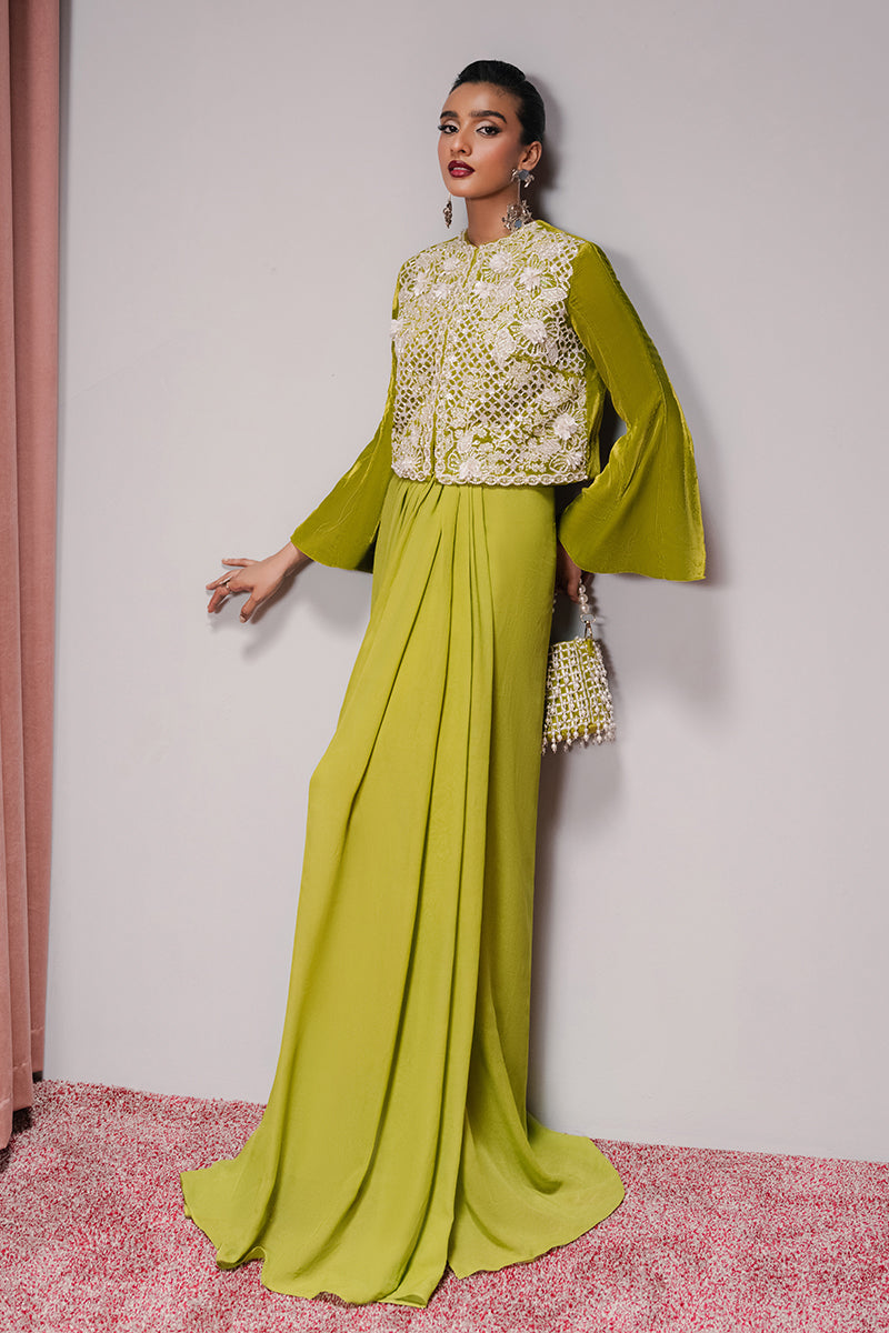 Haute Form | Rose Winter Plush | Breathing Neon - Ladies Clothes - Maria Faisal