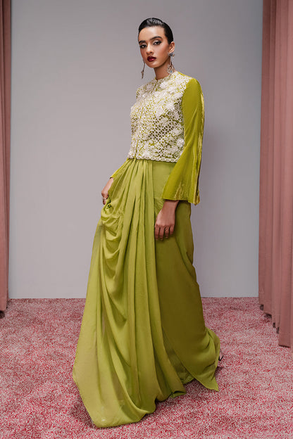 Haute Form | Rose Winter Plush | Breathing Neon - Ladies Clothes - Maria Faisal