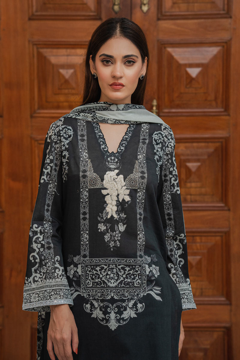 Shamaeel Ansari | Gulrang Lawn | LE-04 - Ladies Clothes - Maria Faisal