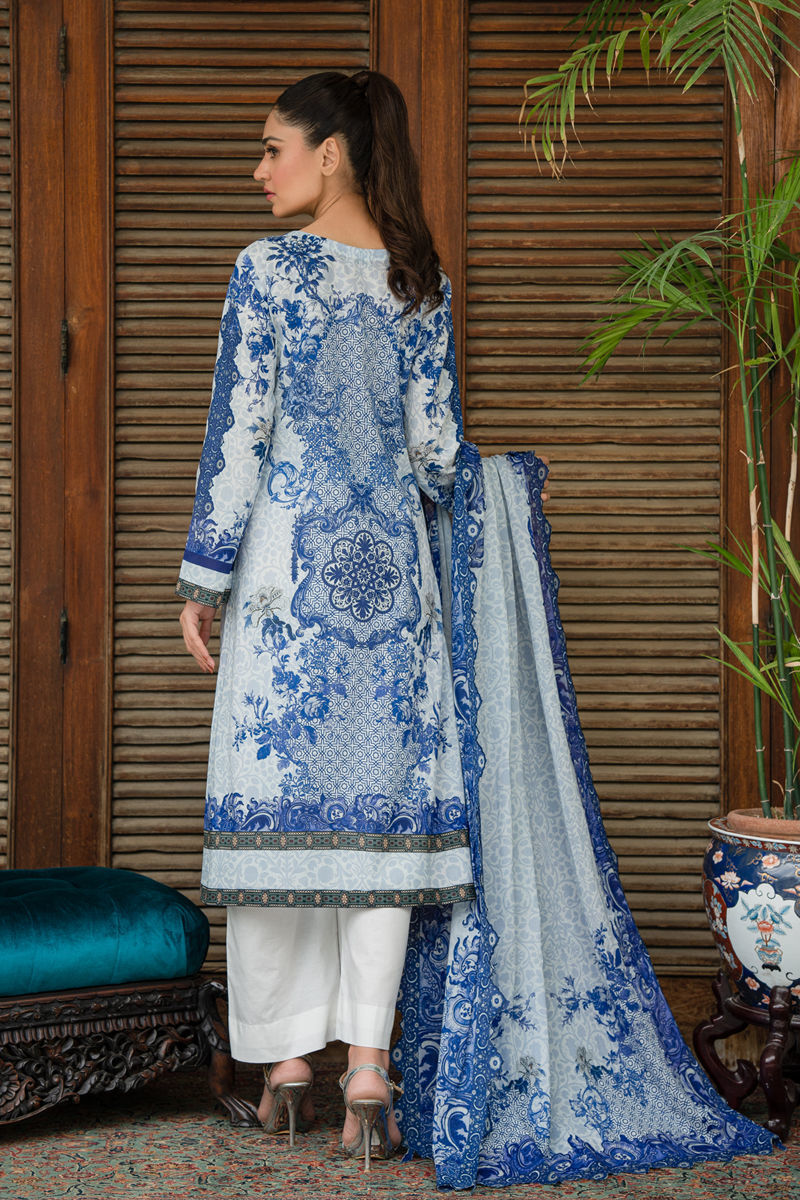 Shamaeel Ansari | Gulrang Lawn | LP-01 - Ladies Clothes - Maria Faisal