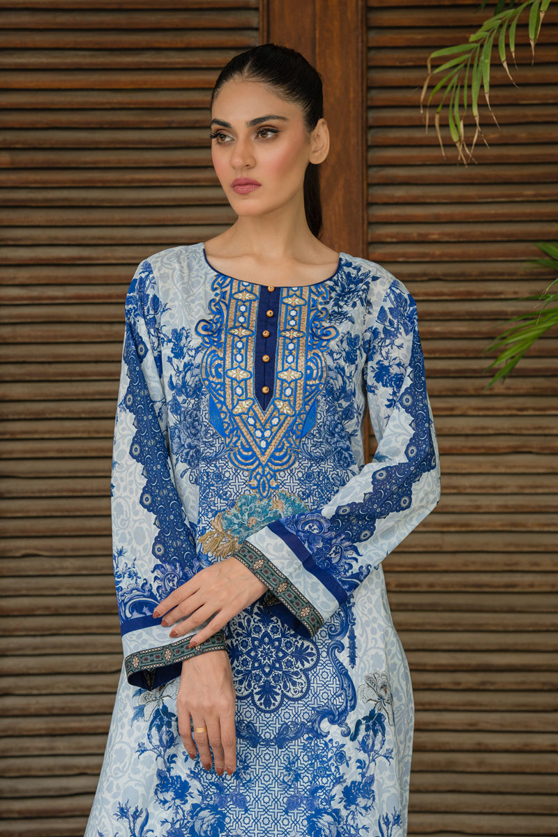 Shamaeel Ansari | Gulrang Lawn | LP-01 - Ladies Clothes - Maria Faisal