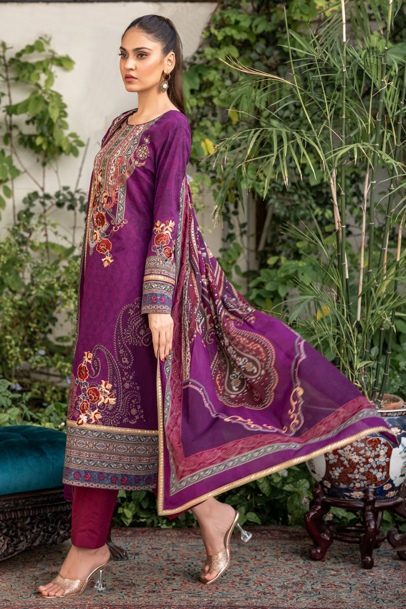 Shamaeel Ansari | Gulrang Lawn | LP-02 - Ladies Clothes - Maria Faisal