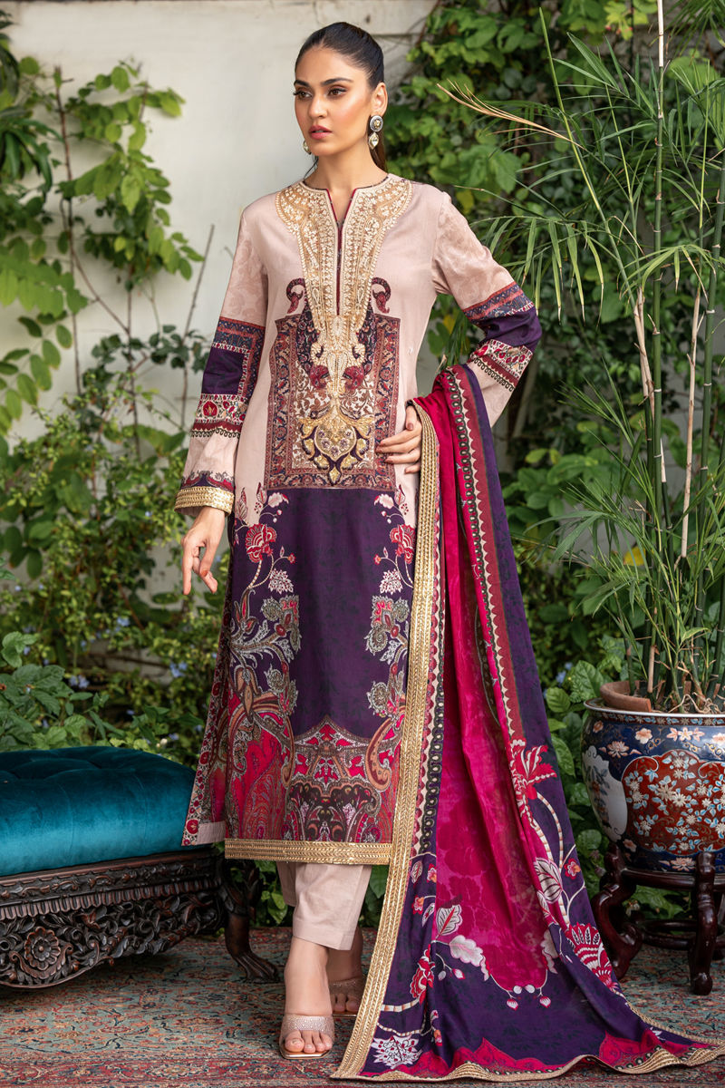 Shamaeel Ansari | Gulrang Lawn | LP-03 - Ladies Clothes - Maria Faisal