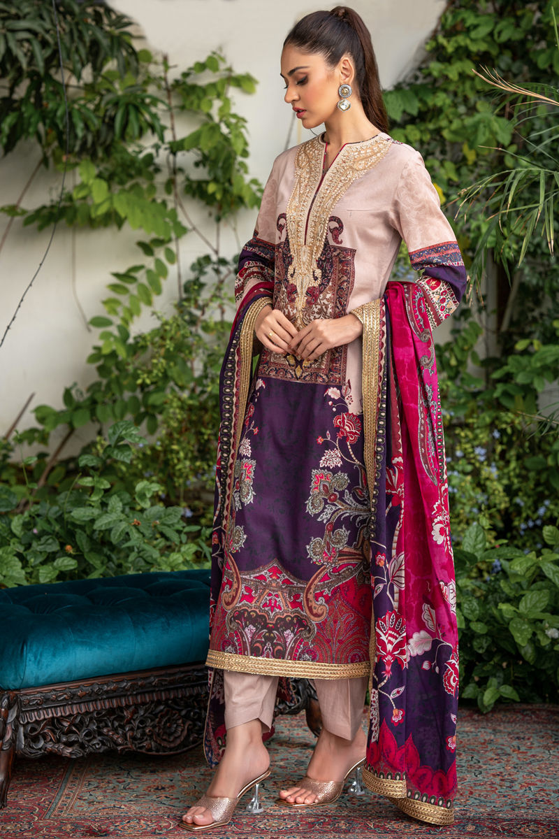 Shamaeel Ansari | Gulrang Lawn | LP-03 - Ladies Clothes - Maria Faisal
