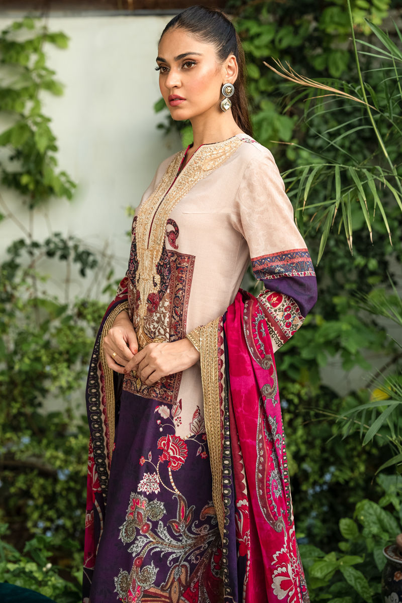 Shamaeel Ansari | Gulrang Lawn | LP-03 - Ladies Clothes - Maria Faisal