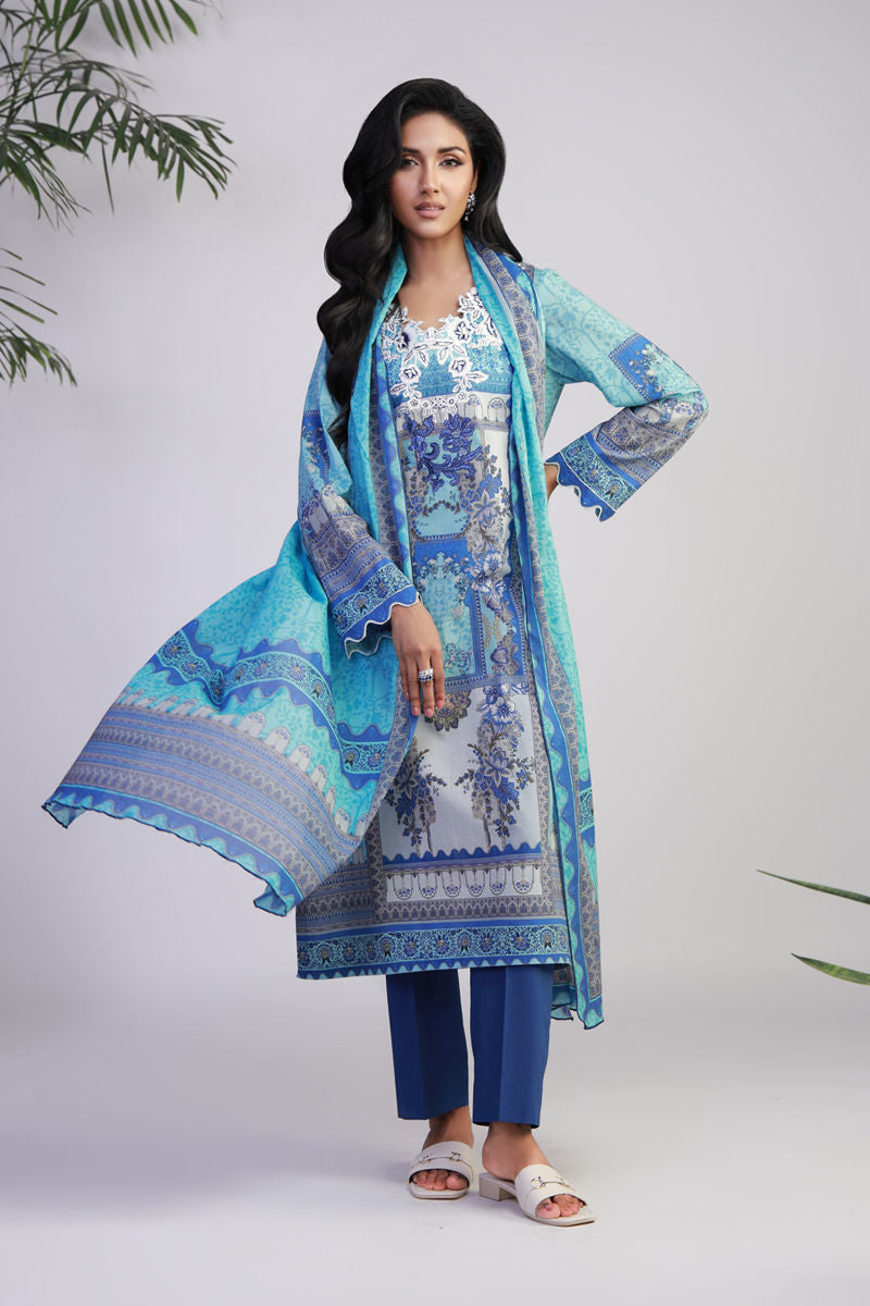Shamaeel Ansari | Gulrang Lawn | Gulrang-01 - Ladies Clothes - Maria Faisal