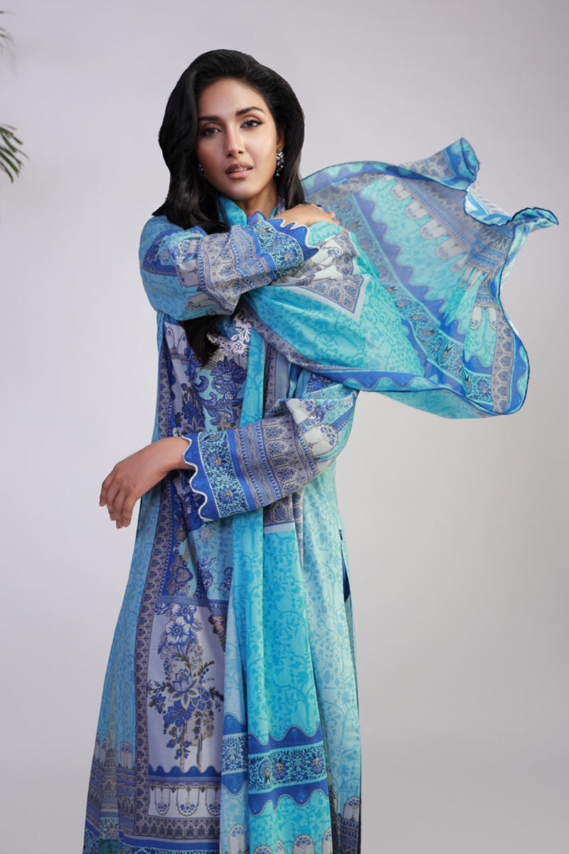 Shamaeel Ansari | Gulrang Lawn | Gulrang-01 - Ladies Clothes - Maria Faisal