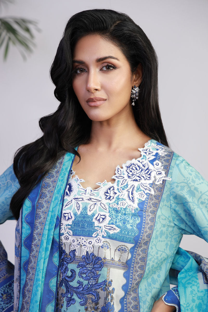 Shamaeel Ansari | Gulrang Lawn | Gulrang-01 - Ladies Clothes - Maria Faisal