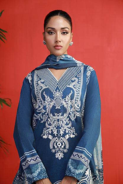 Shamaeel Ansari | Gulrang Lawn | Gulrang-03 - Ladies Clothes - Maria Faisal