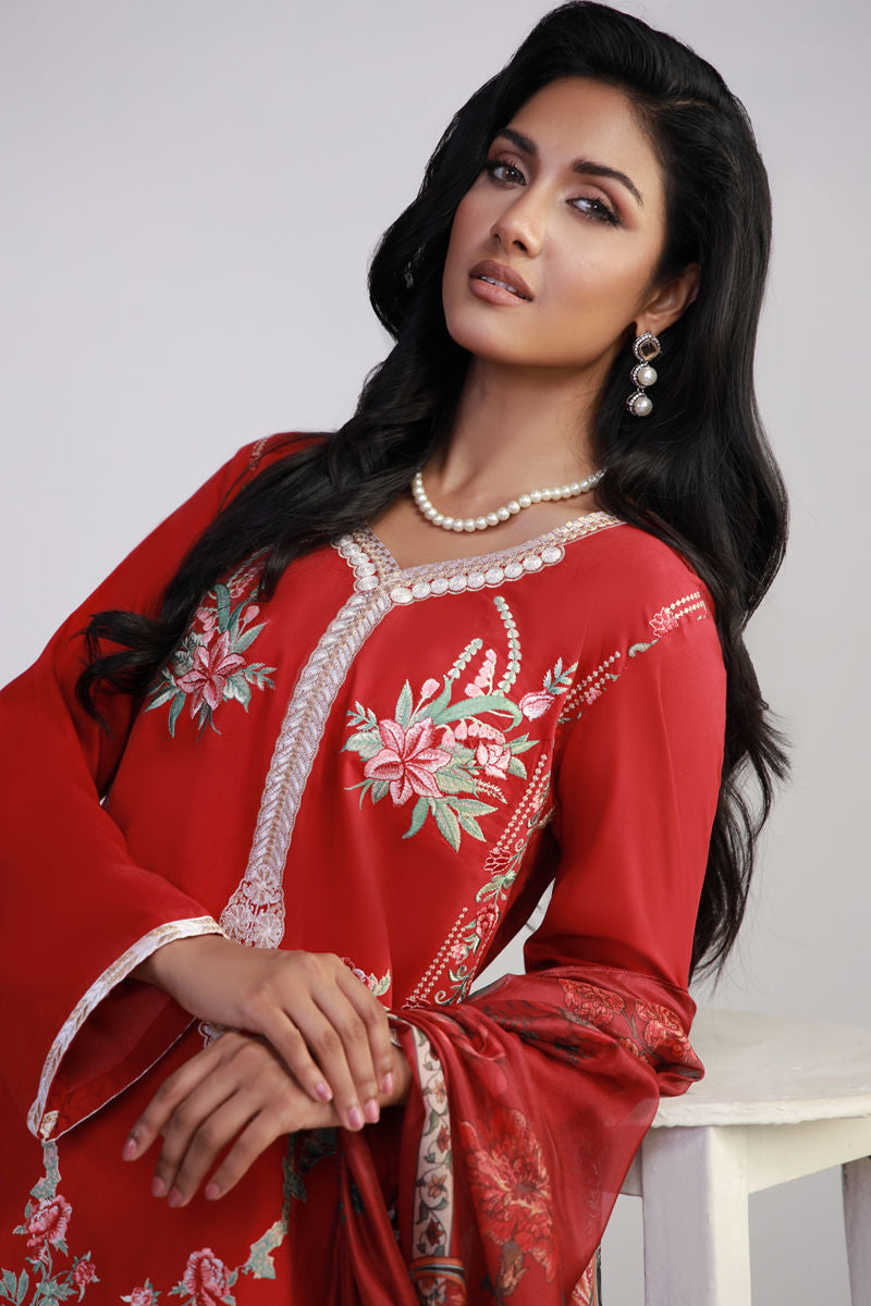 Shamaeel Ansari | Gulrang Lawn | Gulrang-04 - Ladies Clothes - Maria Faisal