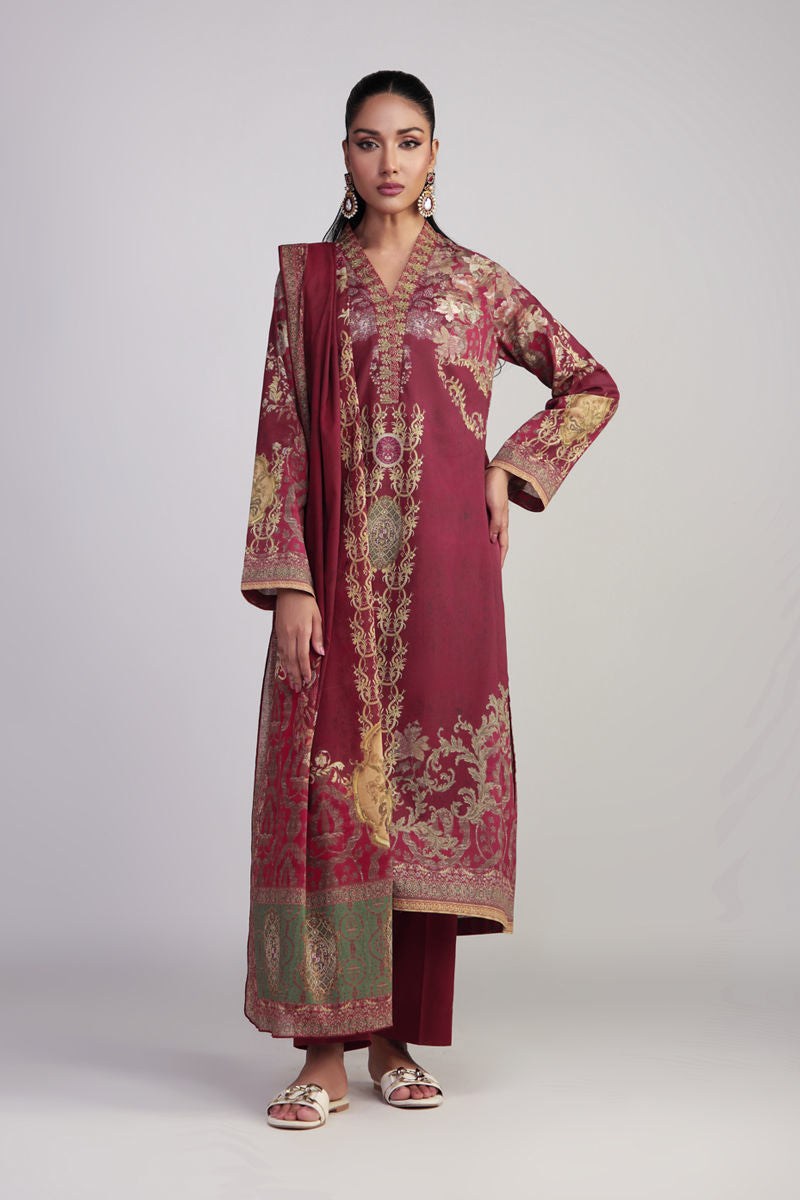 Shamaeel Ansari | Gulrang Lawn | Gulrang-05 - Ladies Clothes - Maria Faisal