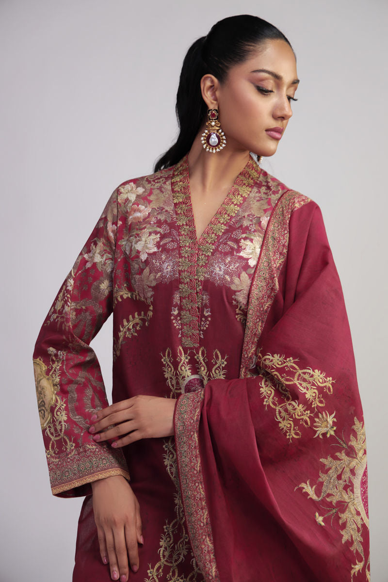 Shamaeel Ansari | Gulrang Lawn | Gulrang-05 - Ladies Clothes - Maria Faisal